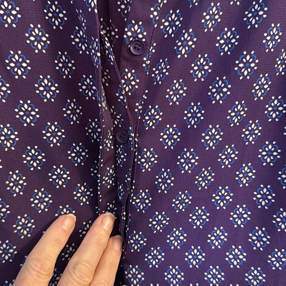 41 Hawthorn Purple Patterned Dress - Picture 4 of 5